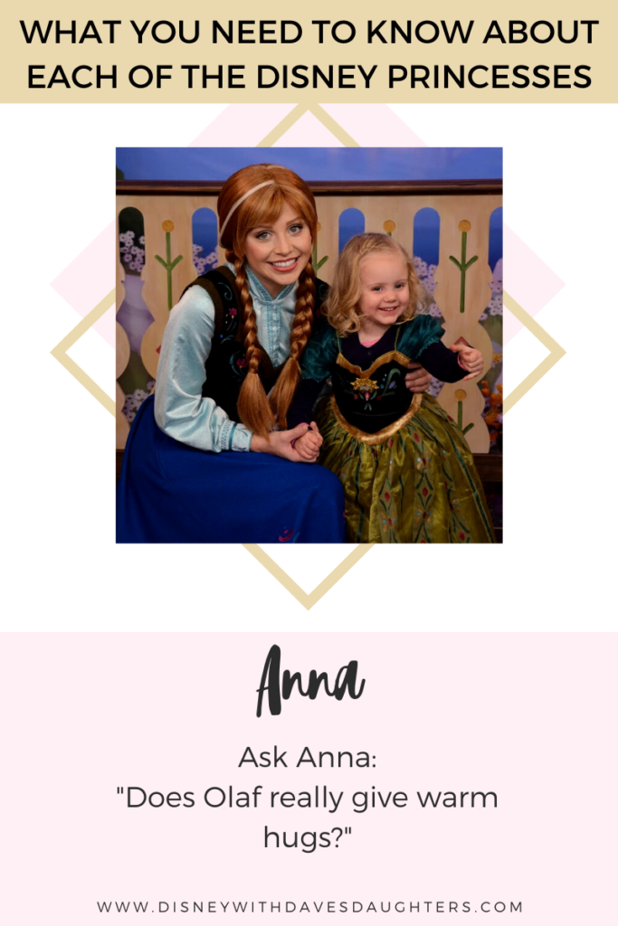 O que perguntar à Anna quando a conhecer na Disney World!