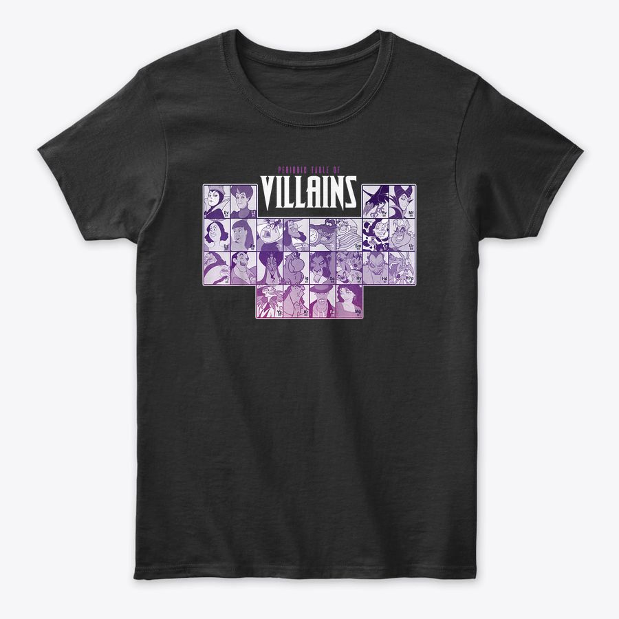Periodic Table Of Villains T-Shirt