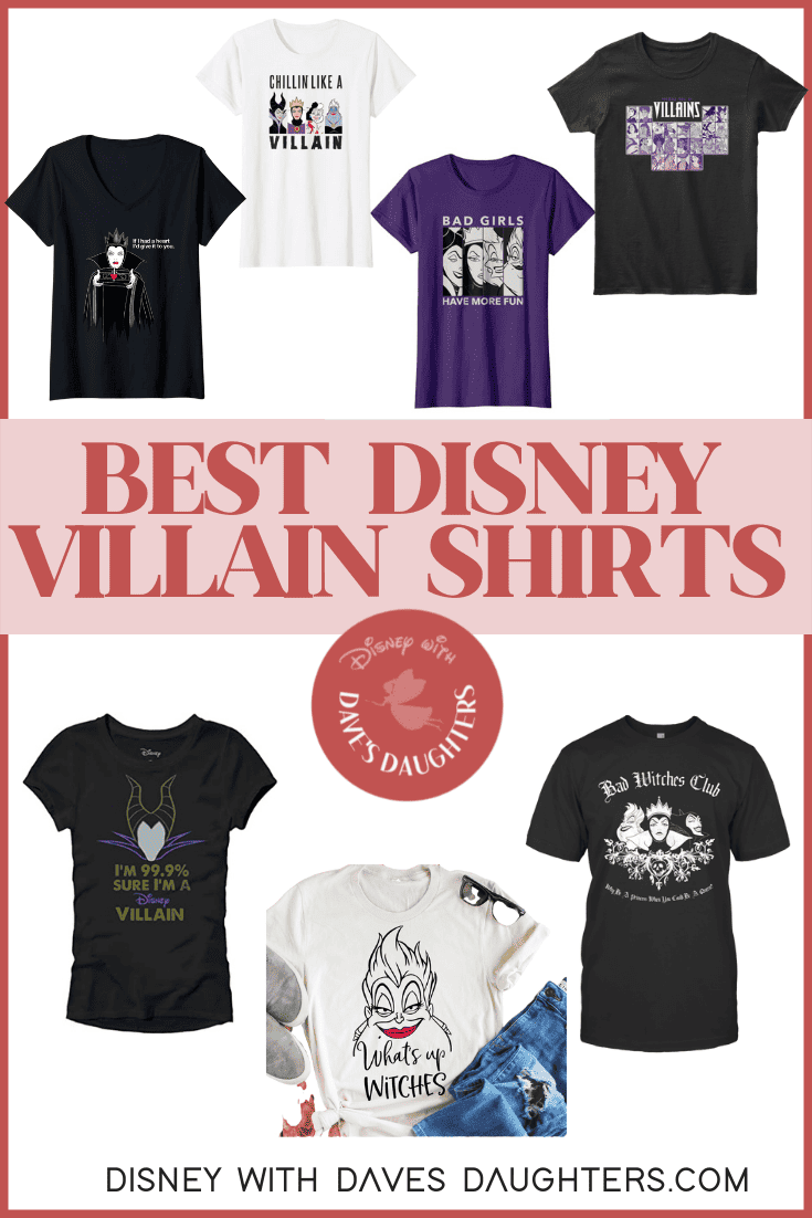 9 Perfect Disney Villains Shirts - Disney With Dave's Daughters