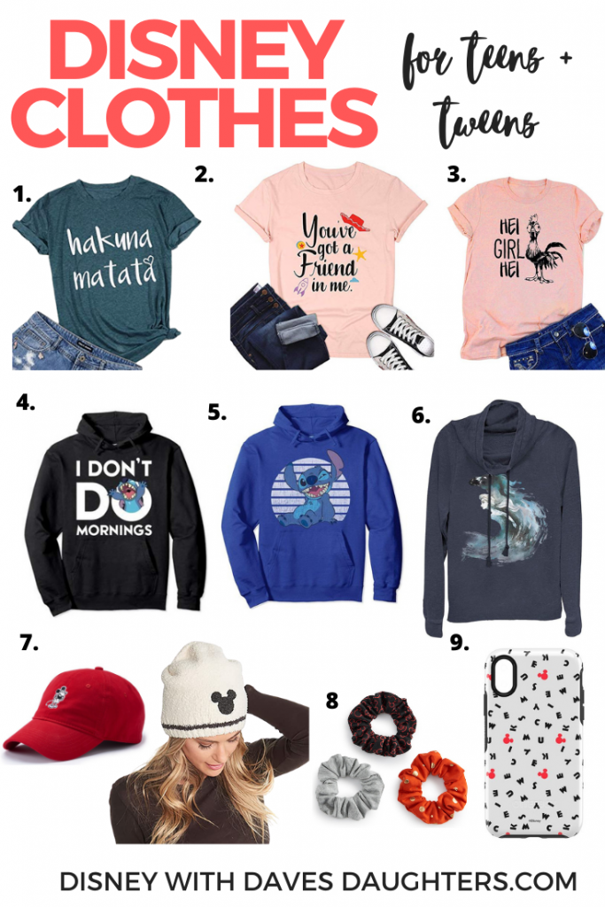 disney clothes for teens online