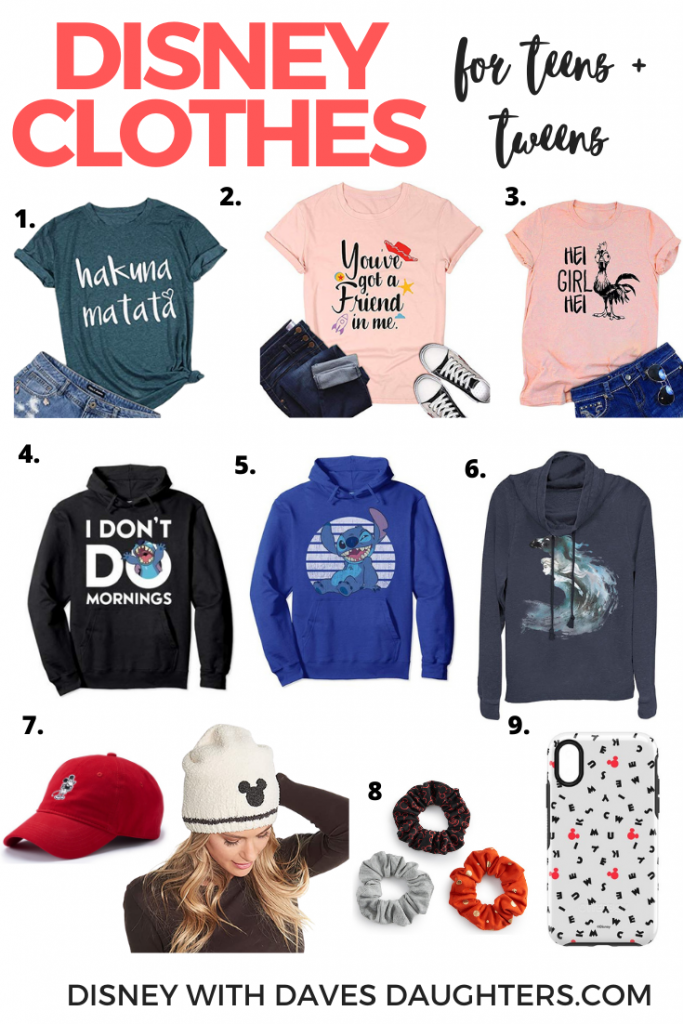 disney clothes for teens