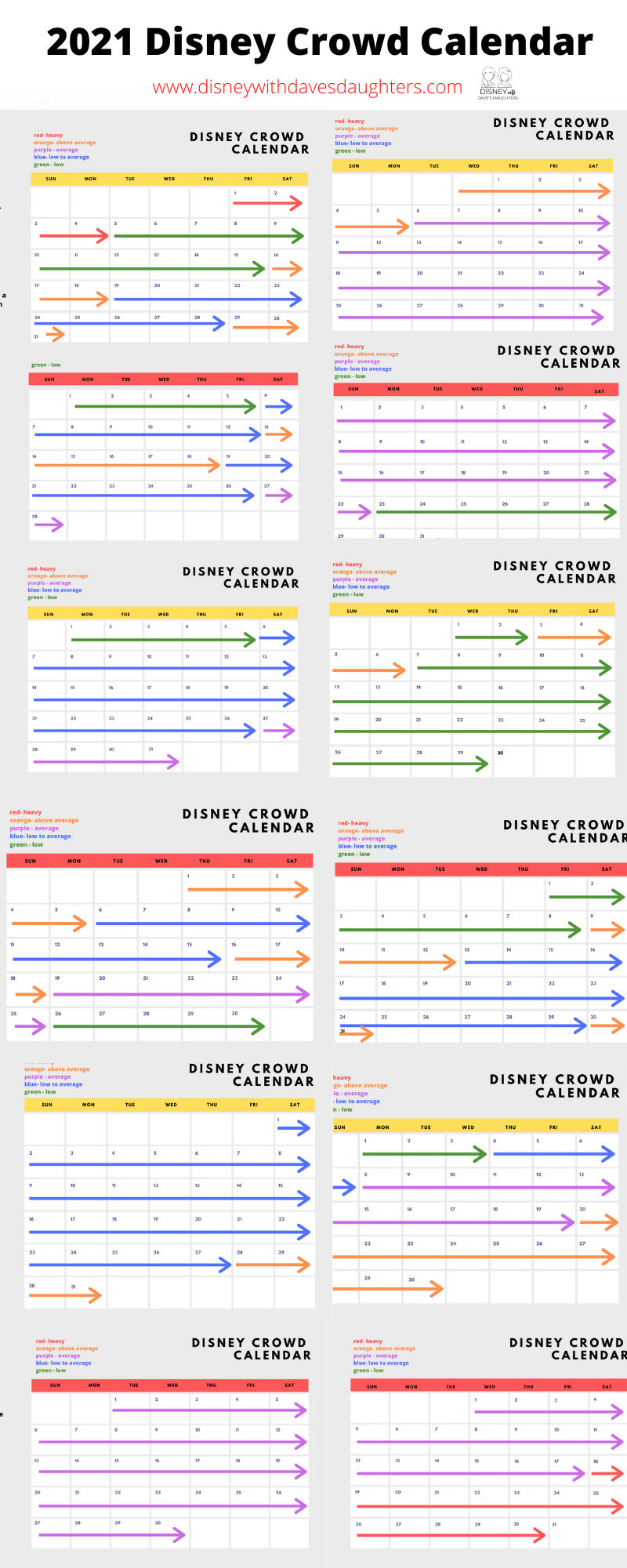 2021 2022 Disney World Crowd Calendar Best Worst Times To Go 