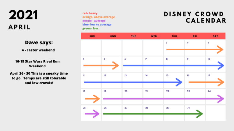 2021-2022 Disney World Crowd Calendar: Best (& Worst!) Times to Go