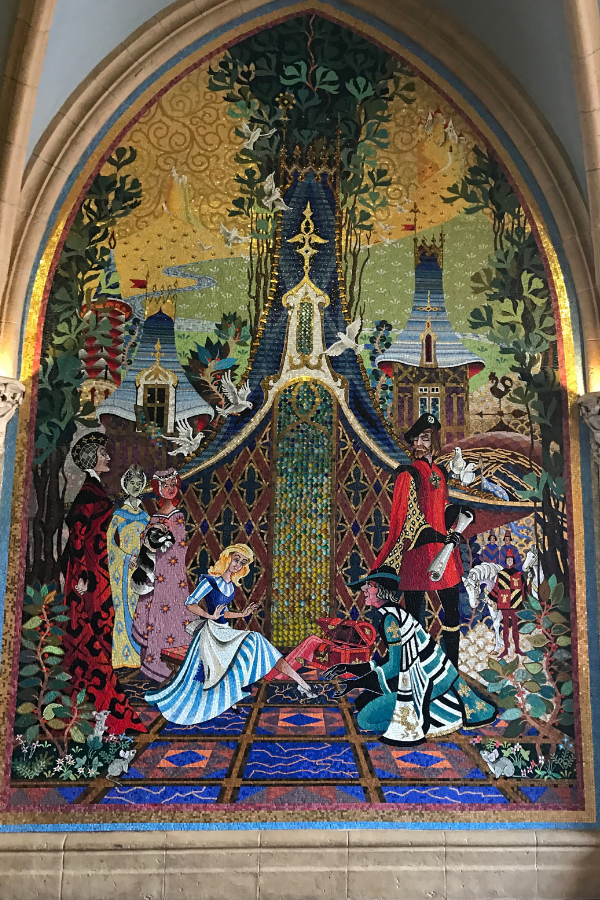 Mosaic Cinderella window Disney World