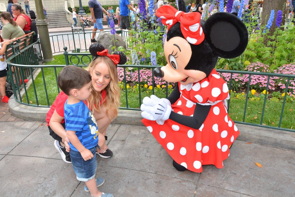 Minnie with little boy