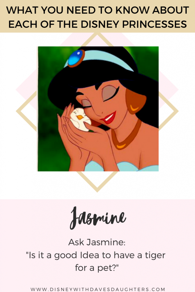 O que perguntar a Jasmine quando a conheceres na Disney World!