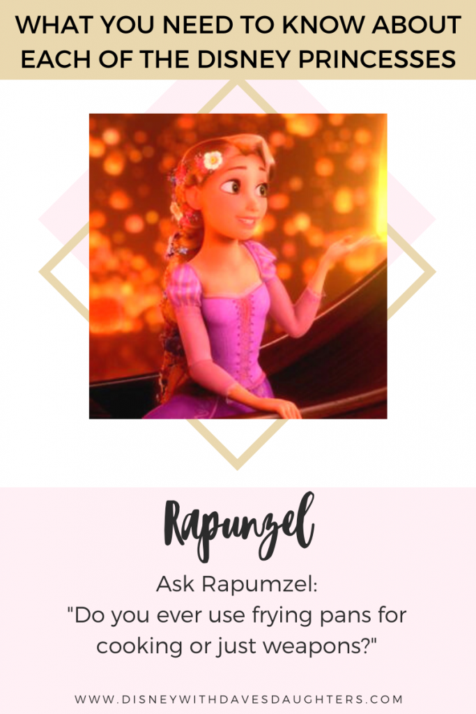 Wat moet je Rapunzel vragen als je haar in Disney World ontmoet? 