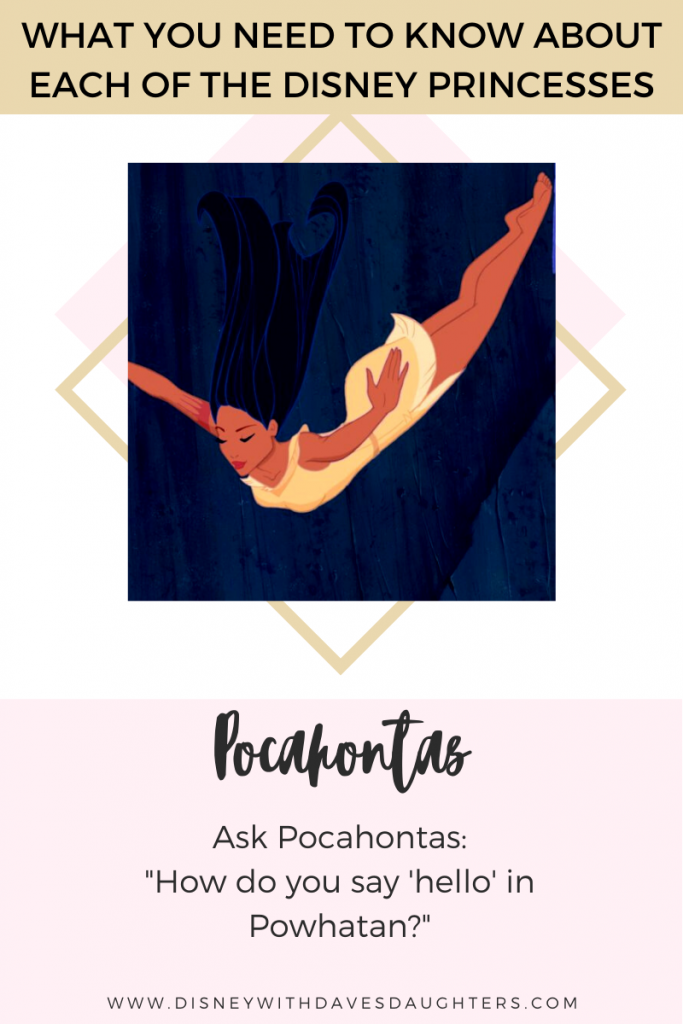 What to ask Pocahontas when you meet her at Disney World!