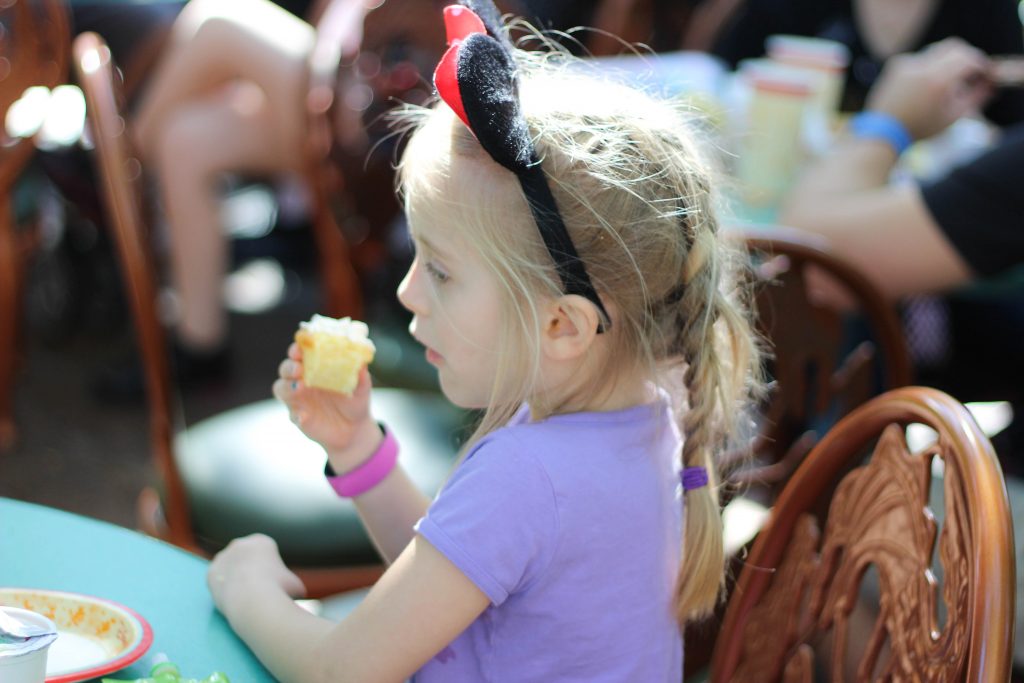 Child dining at Disney World