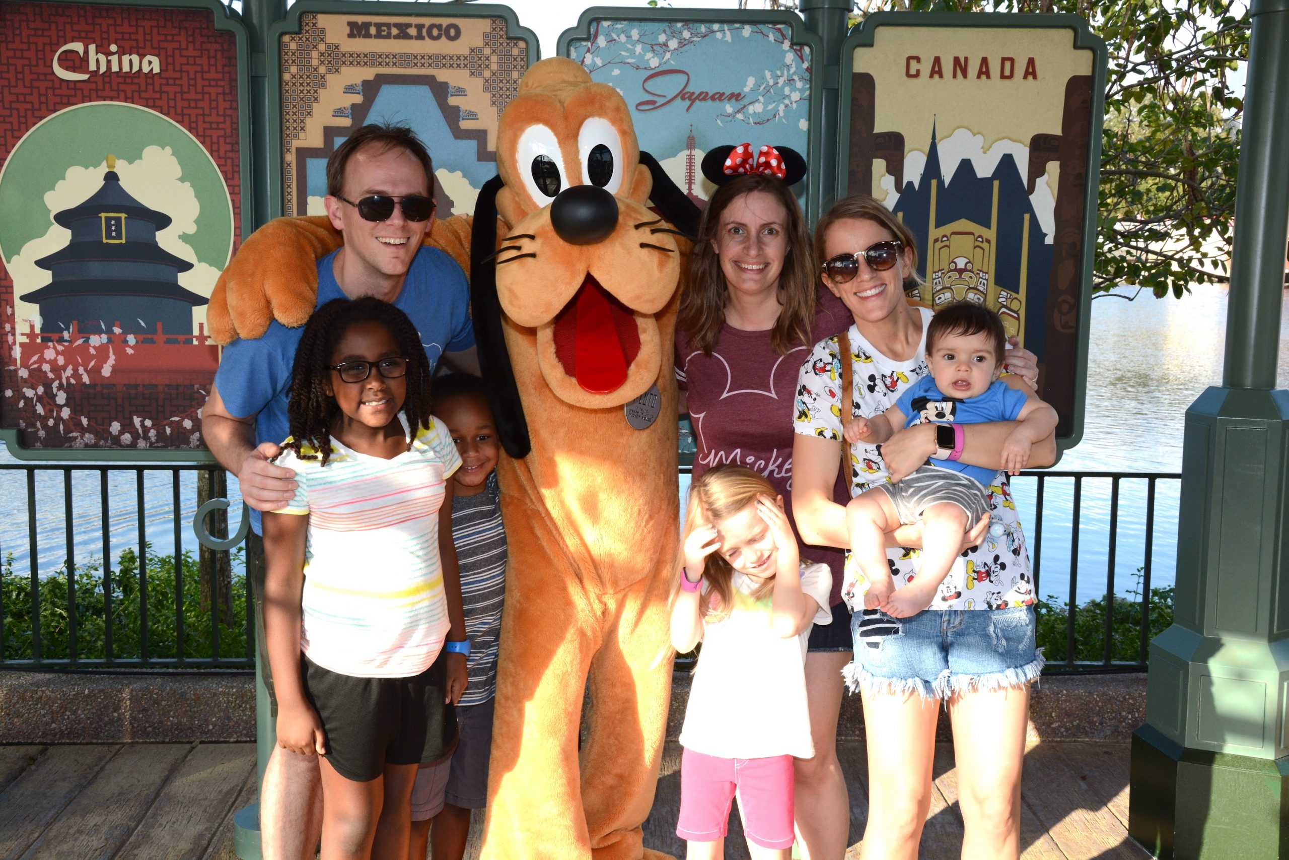 Pluto with family Epcot