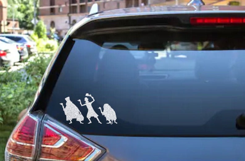 haunted mansion hitchhiking ghosts window decals