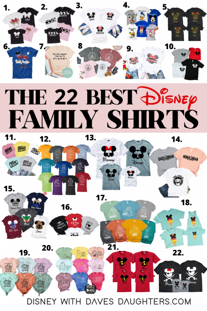 22 Unique Disney Family Shirts Disney With Dave S Daughters