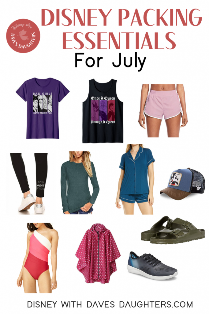 Disney packing essentials for July