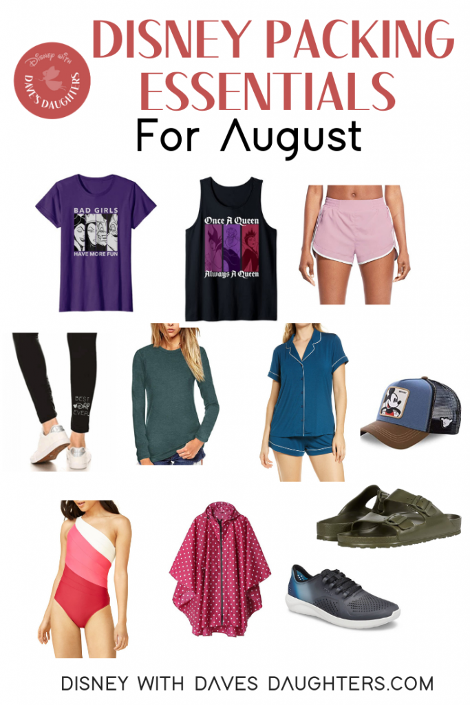Disney packing essentials for August