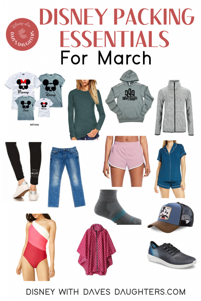 Disney packing essentials for March