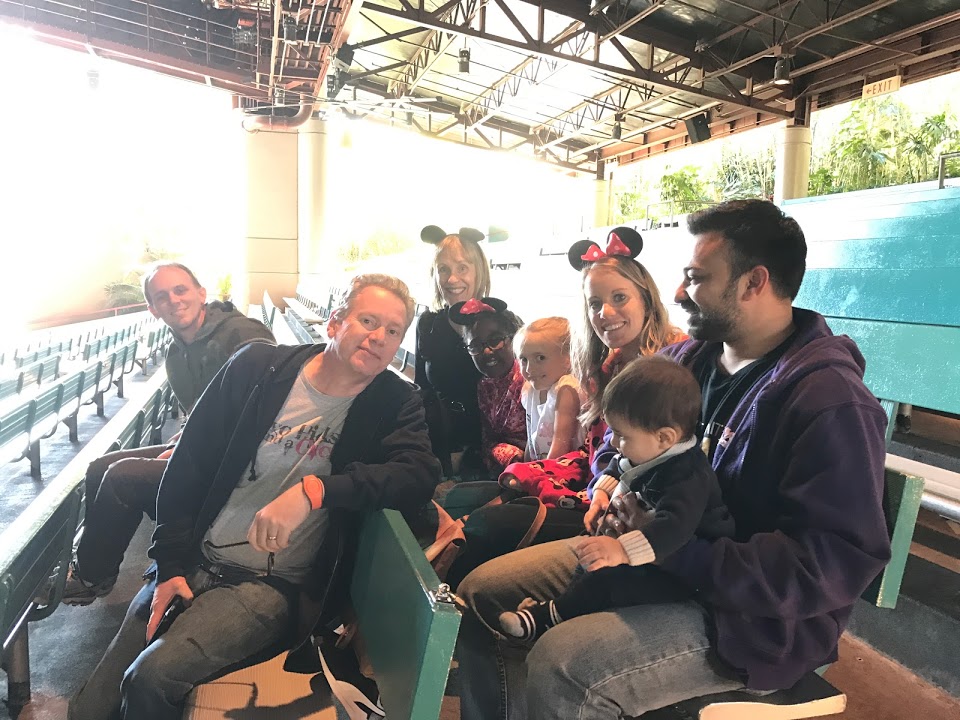 Family at Disney World show