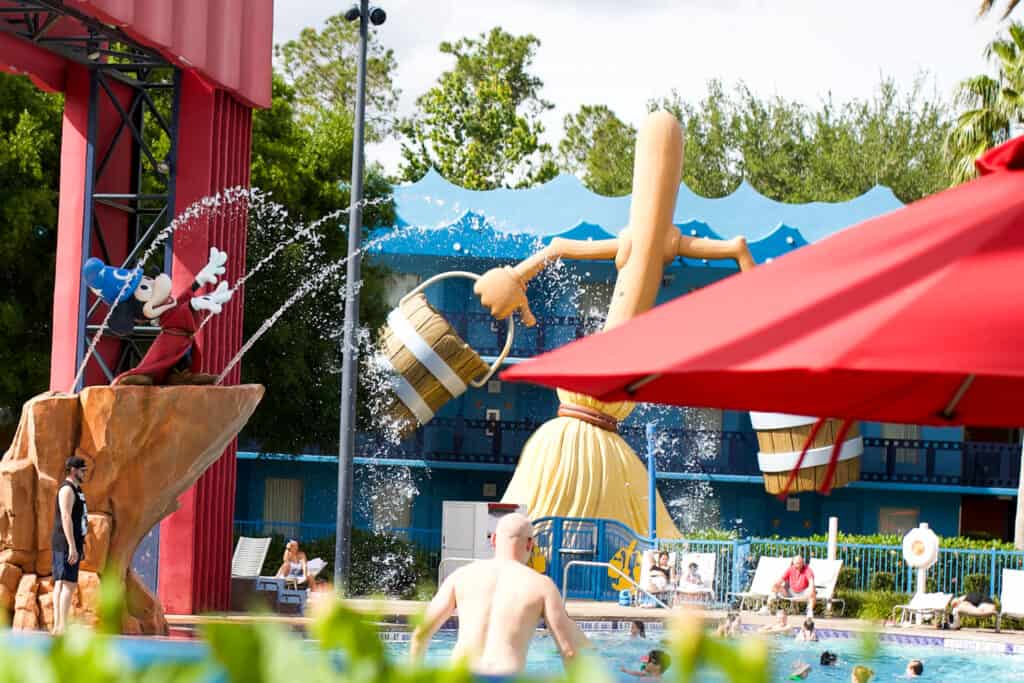 the pool at All Star Movie Resort