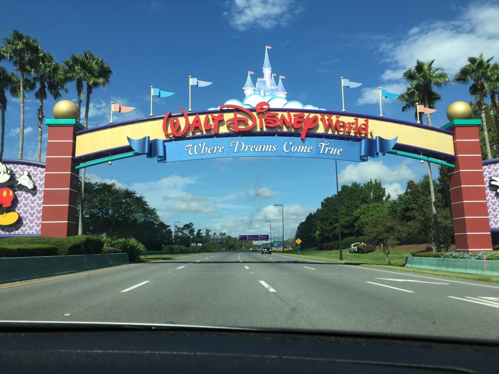 Disney World park entrance