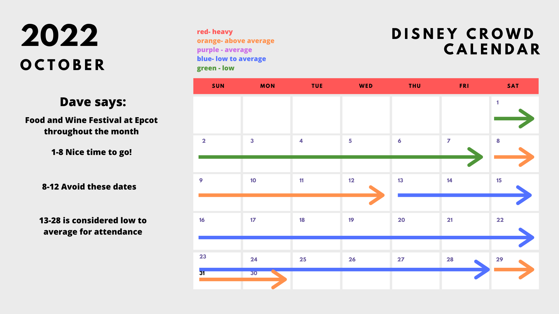Disney World Crowd Calendar 2022 Disney With Dave s Daughters Disney World Crowd Calendar 2022 Disney With Dave s Daughters