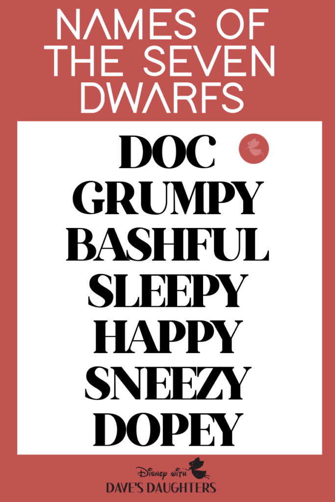 Seven Dwarfs Names List