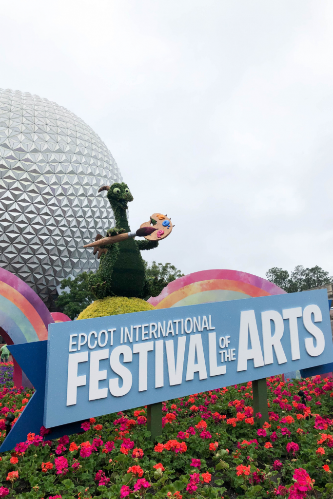 Epcot festival of the arts sign