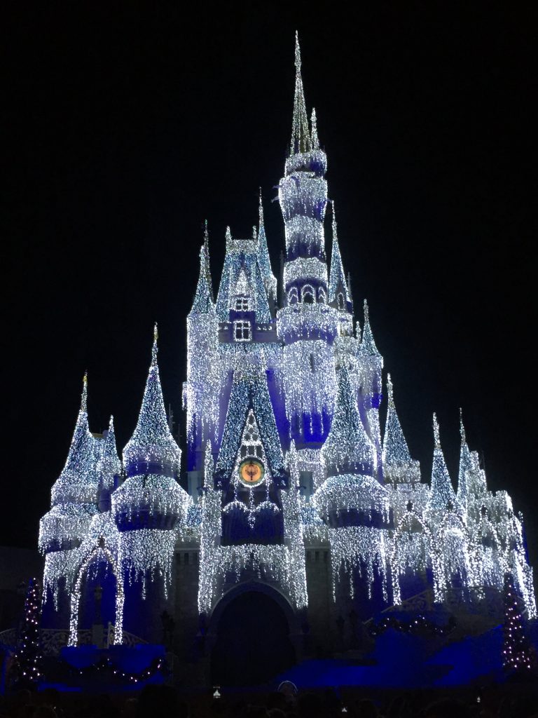 disney world castle for christmas