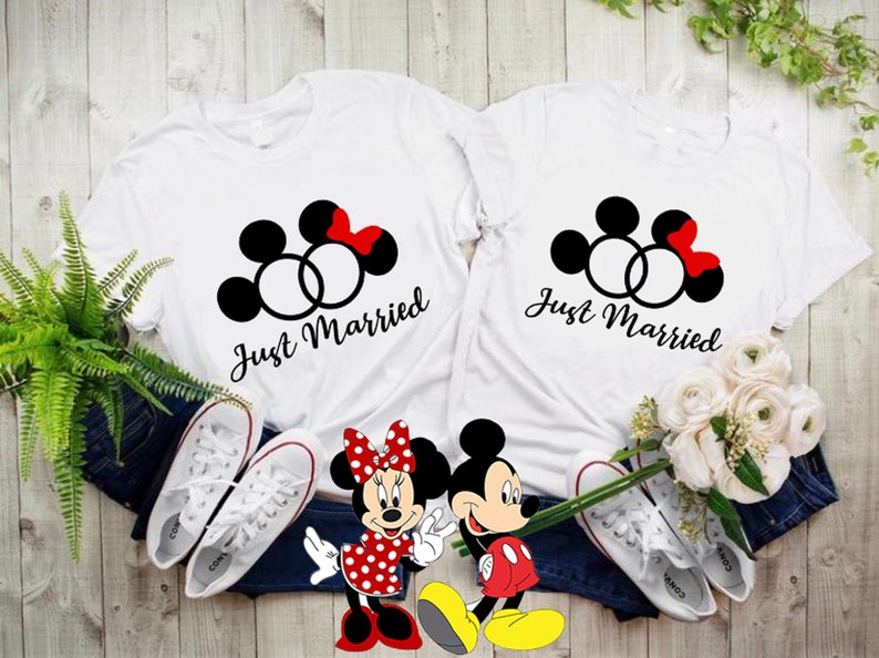 Just married Disney honeymoon t-shirt shirt