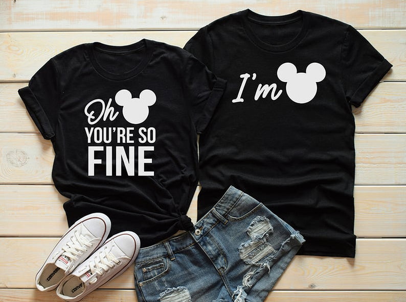 oh mickey you're so fine couples shirt