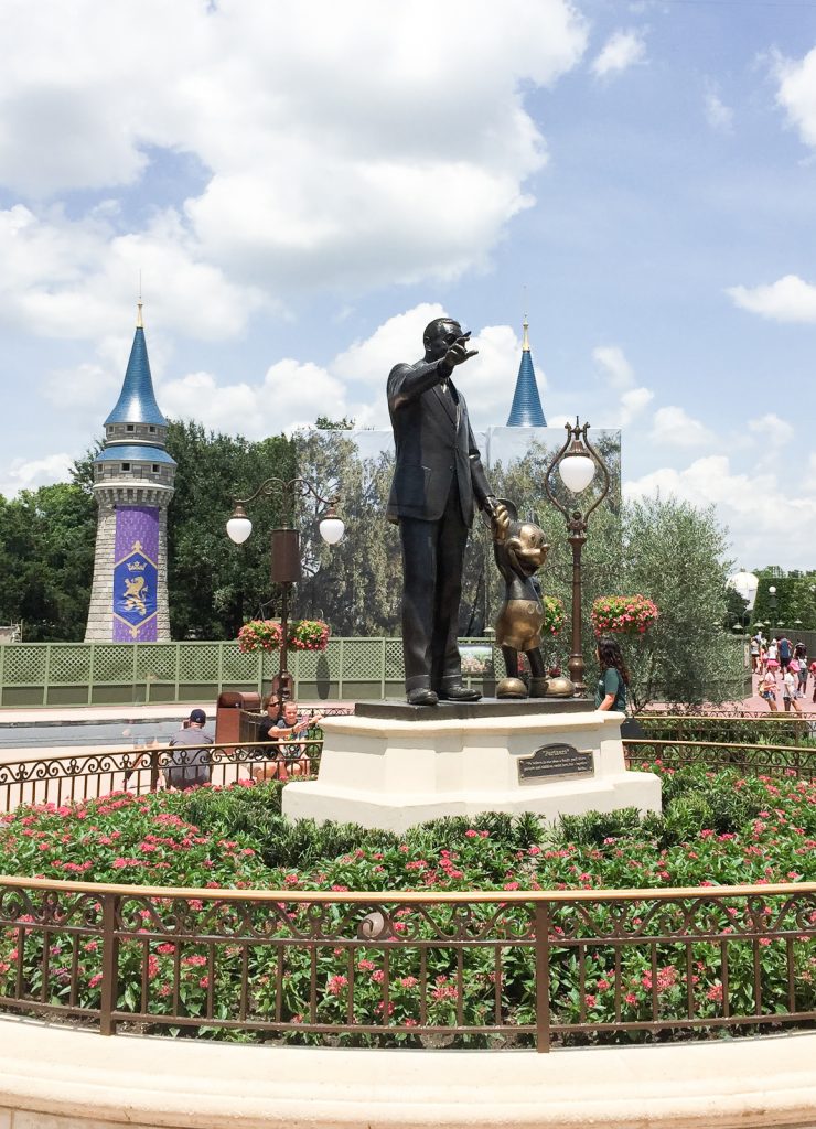 Walt and Mickey statue