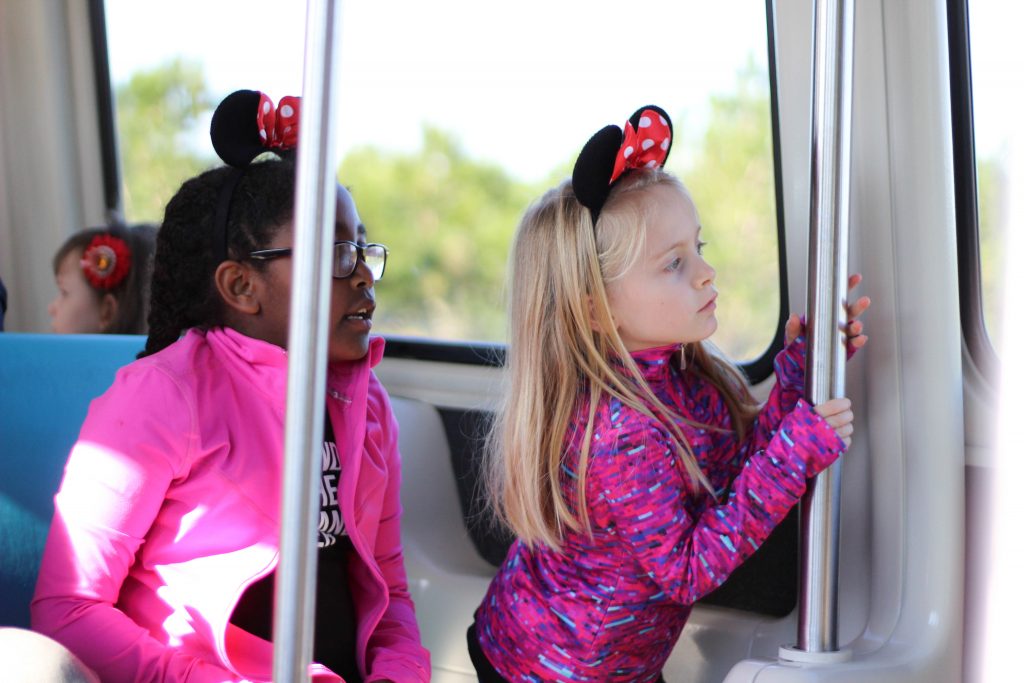 inside disney monorail