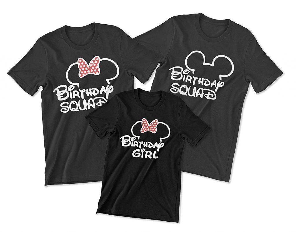 Birthday Squad or Birthday Girl Boy T Shirt