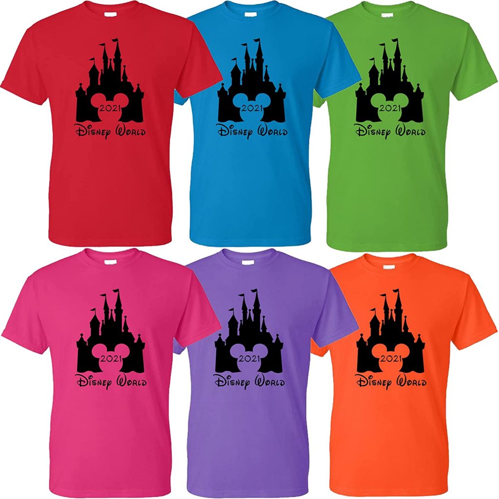 Disney World castle year shirt