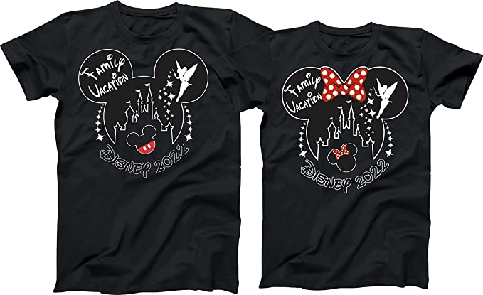 Disney family shirt year and tinkerbell
