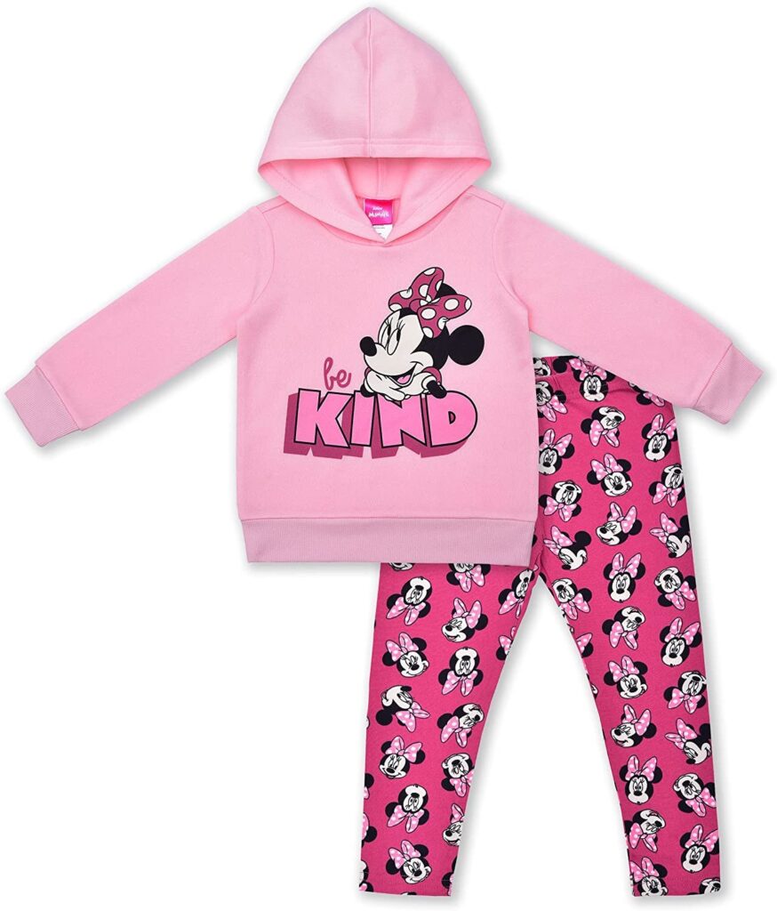 2-Piece Minnie Mouse Be Kind Graphic Hoodie and Legging Set
