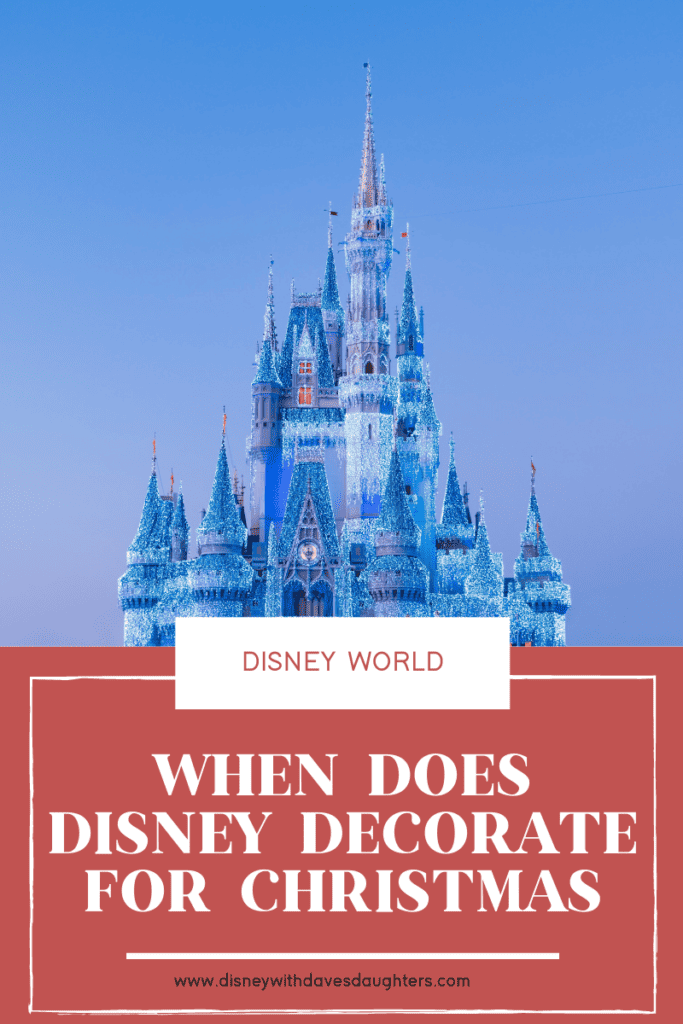 when does disney decorate for christmas?