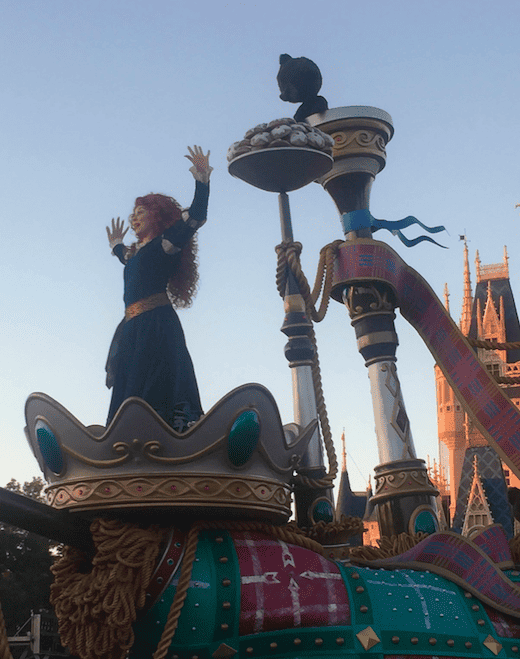 Merida in Disney parade