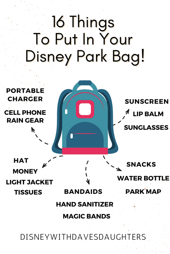 Disney park bag list