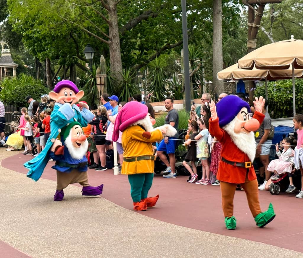 seven dwarfs at Disney