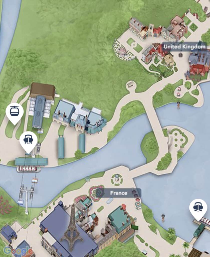 Epcot entrance map