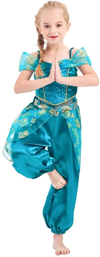 Dressy Daisy Girls Princess Dress up Fairy Tales Costume Cosplay Party with Long Braid Accessories 