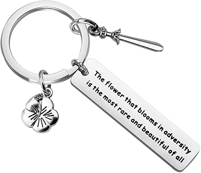 Mulan quote keychain 