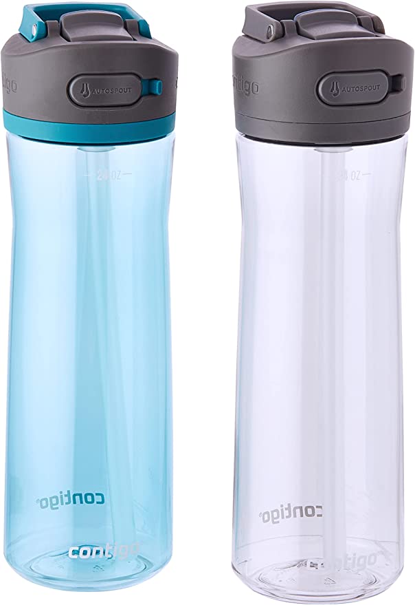 Two Pack Plastic Water Bottle - Contigo 24oz