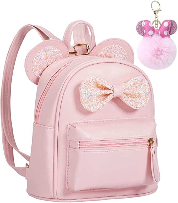 Minnie Mouse mini backpack with keychain