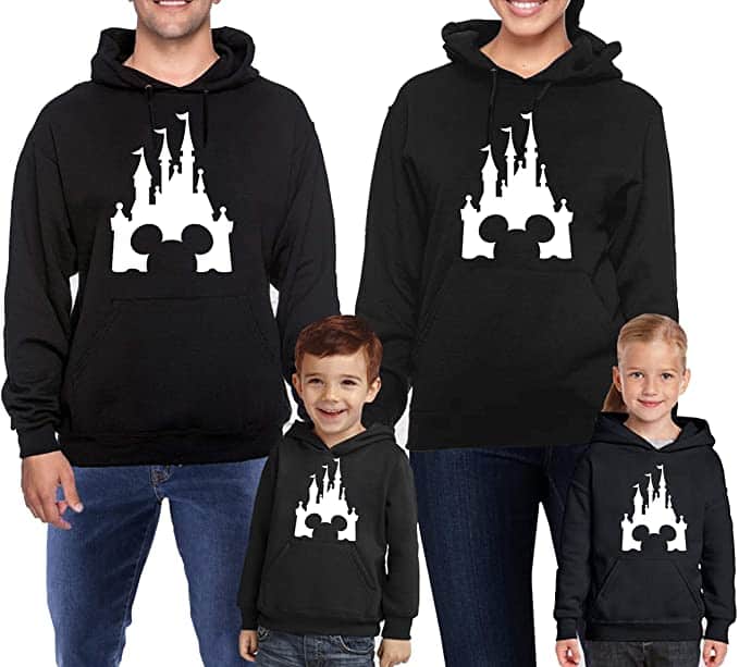 Castle Mickey family sweatshirt