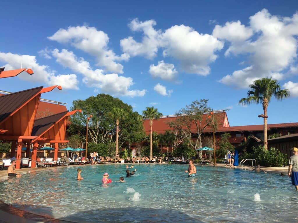 Polynesian resort swimming pool