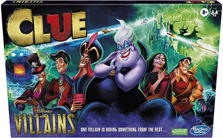 Clue board game Disney Villains