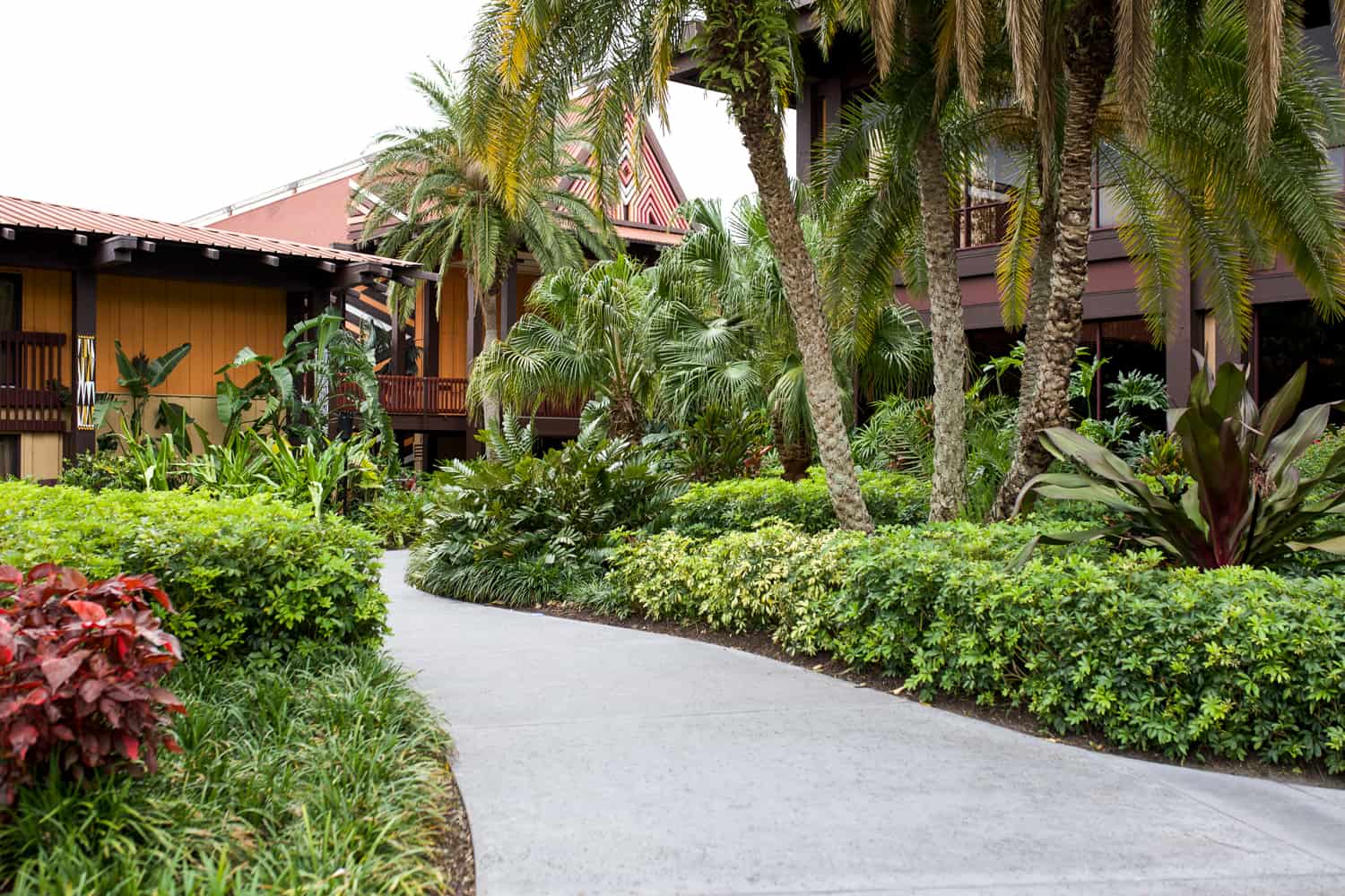 polynesian resort walkway