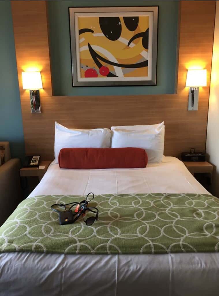 Hidden Mickeys in Disney resort bedding