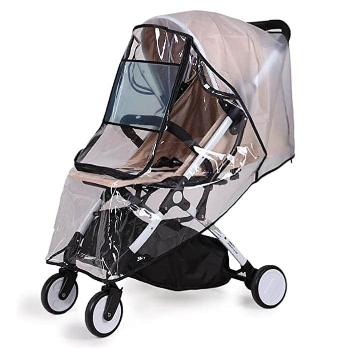 Universal stroller rain cover