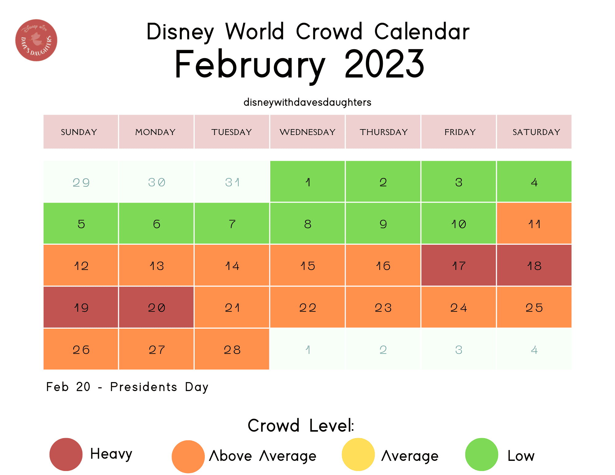 Disney World Crowd Calendar 2023 Dads Get Calendar 2023 Update